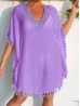 Lace Top W/ Fringes